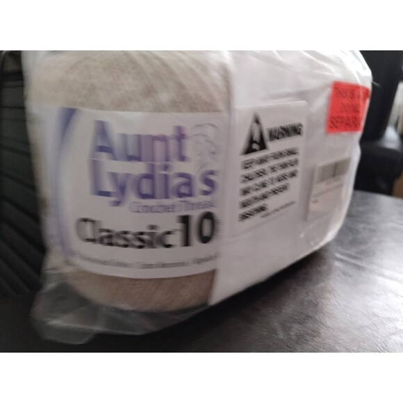 Aunt Lydia's ECRU Cotton Crochet Thread Size 10 Two rolls In Package String Art - Picture 2 of 6